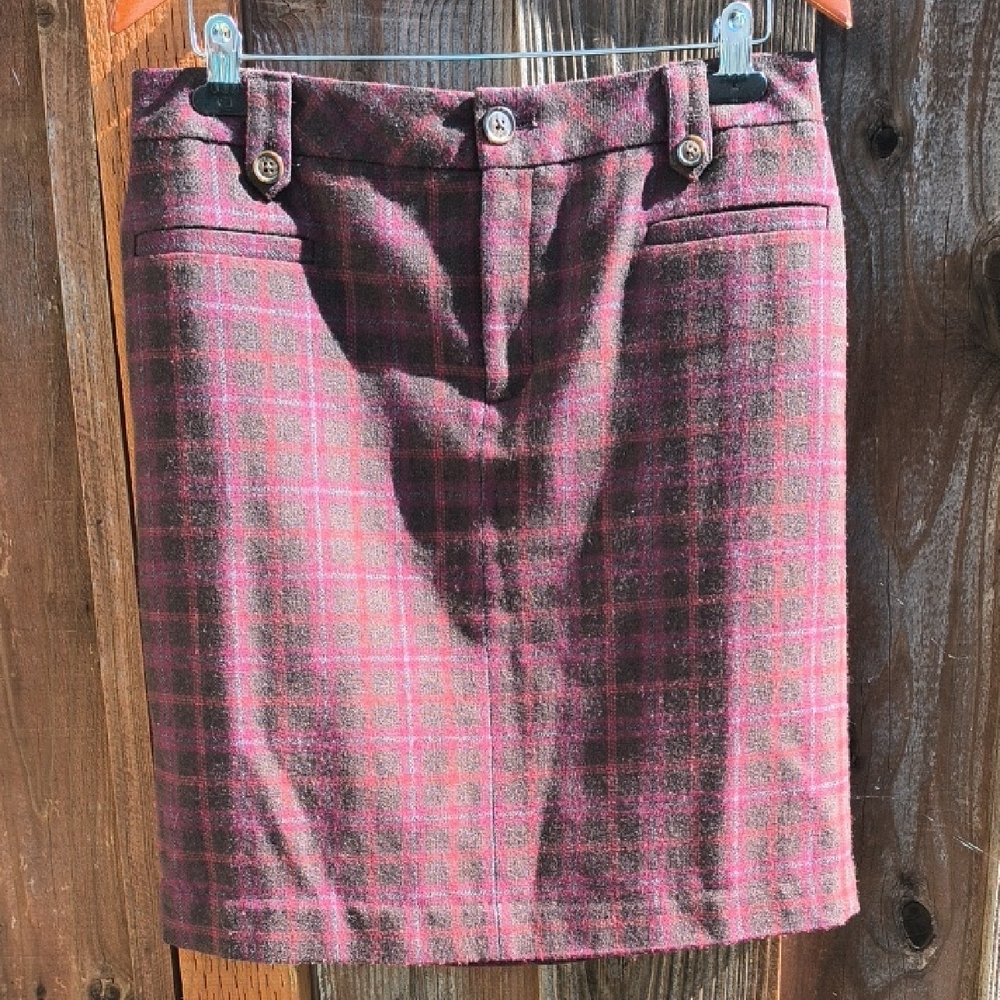 EDDIE BAUER Wool Blend Skirt Size 10 Tall